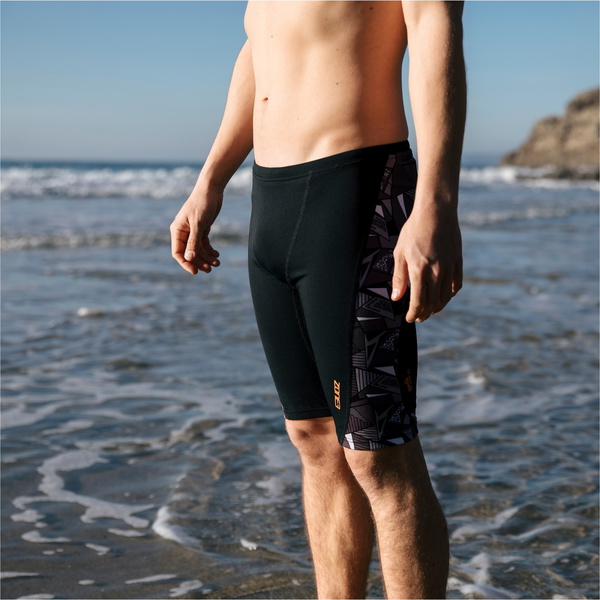 Zone3 Mens OWS Renew Swim Jammers SW23MOWSJ122 - Black / Grey